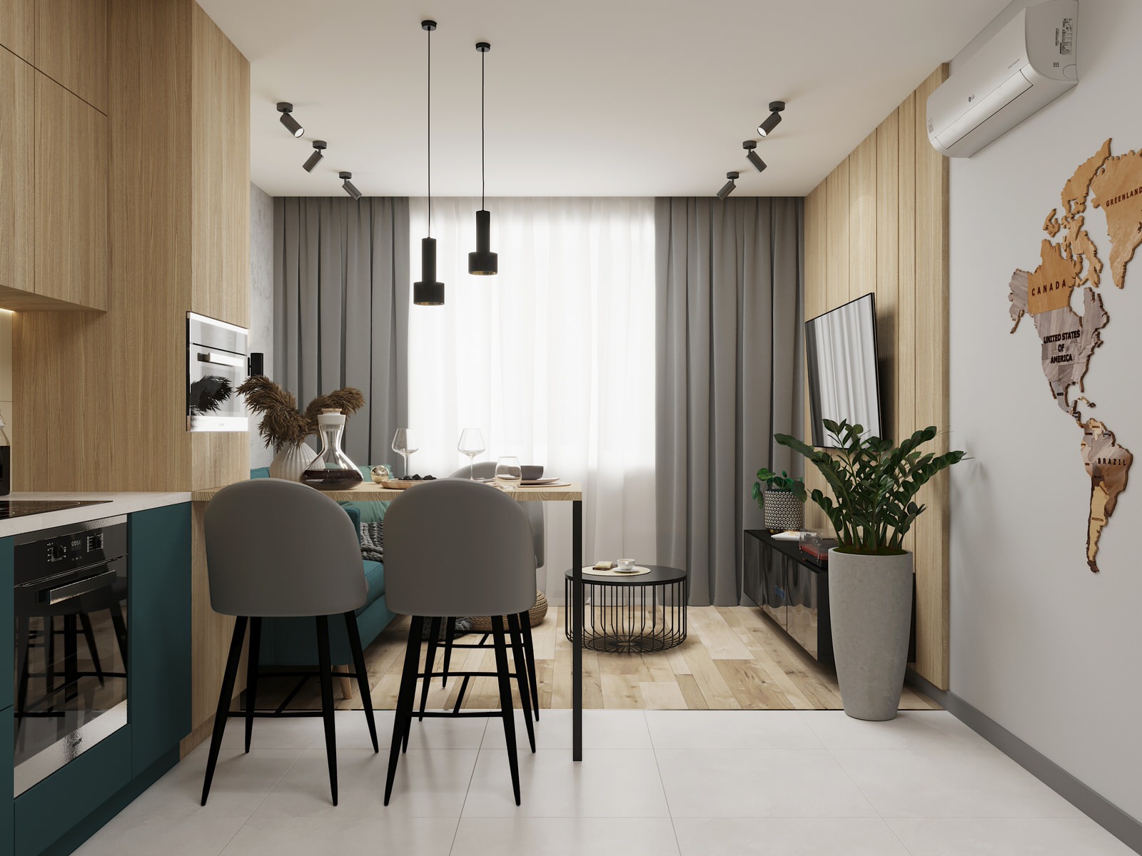 2-комн. квартира для пары в Бабяково, в ЖК Зелёный квартал