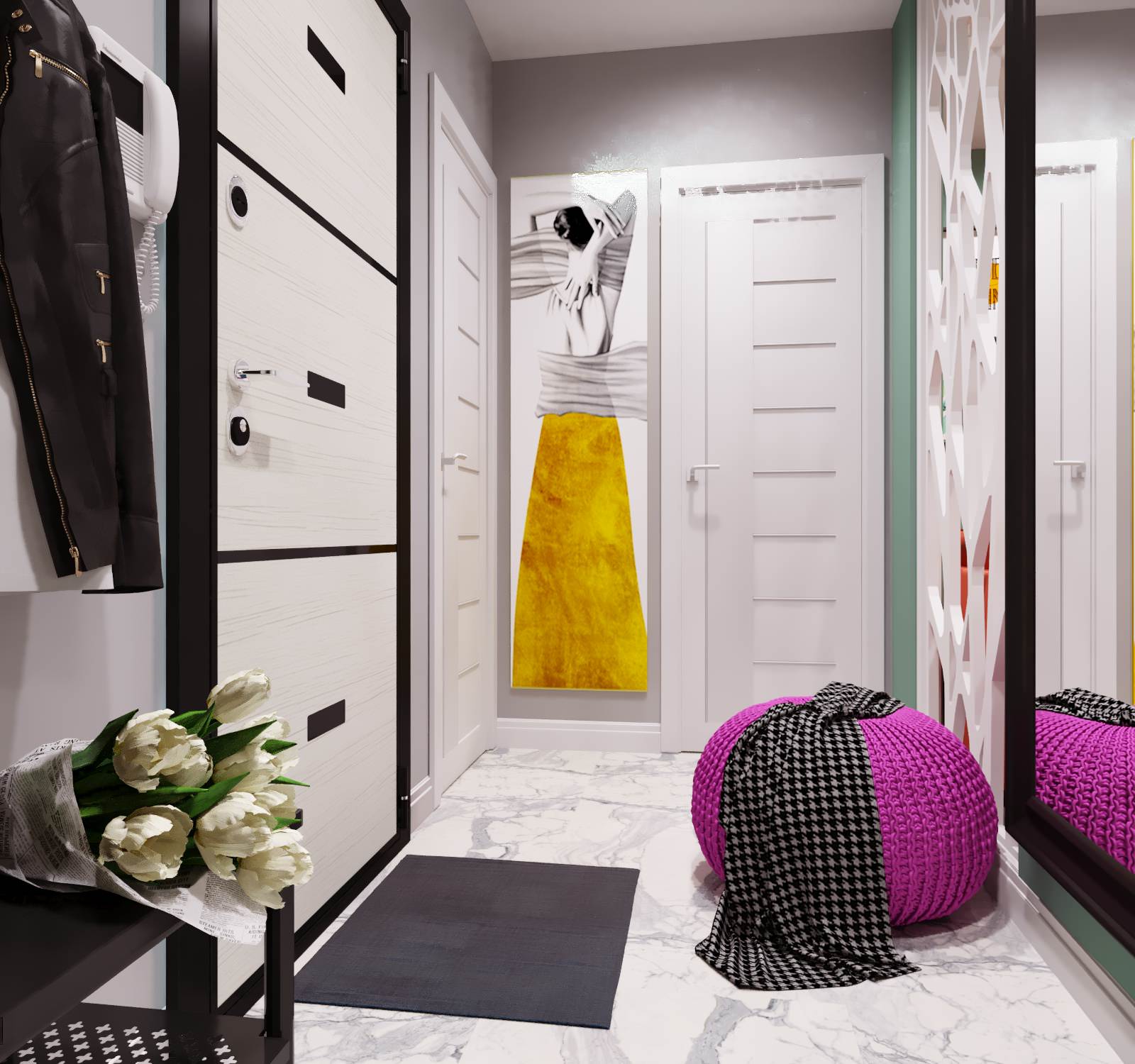 Гостиная в ЖК "Вертикаль", г. Тула