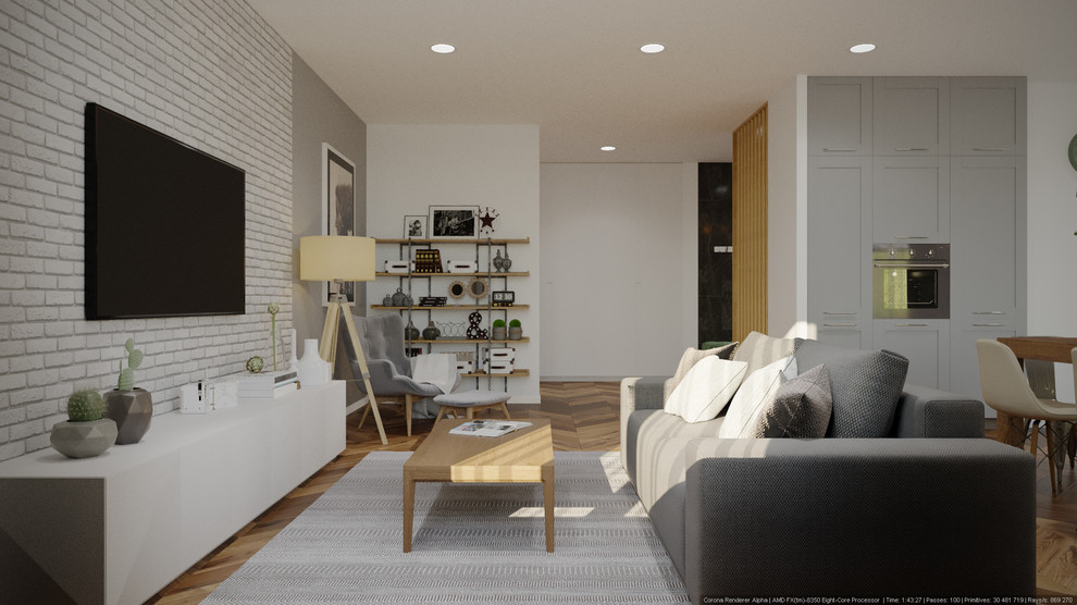 Скандинавский интерьер 130 м.кв ЖК Наследие