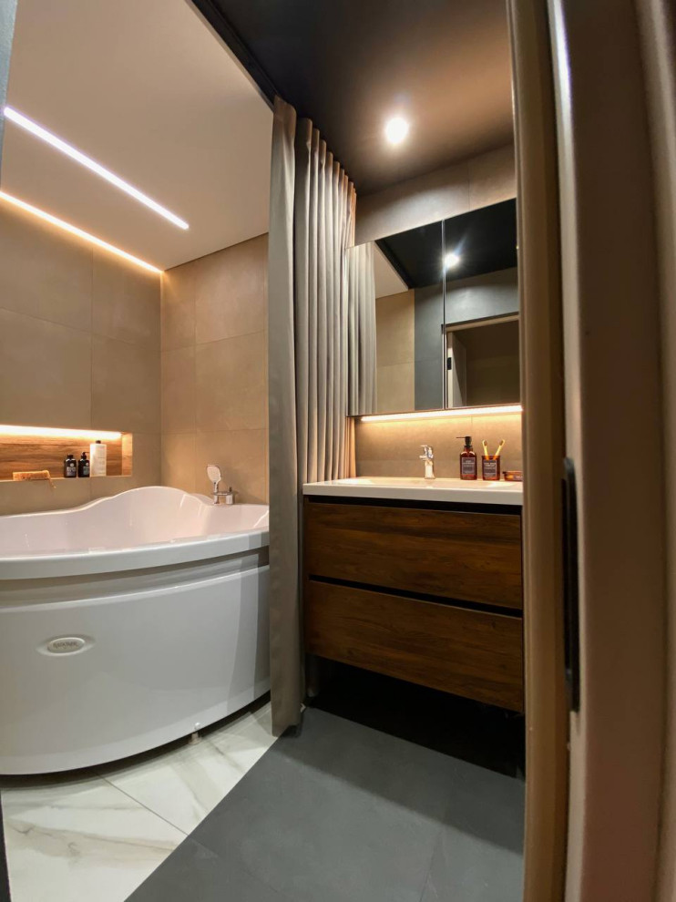 Обложка проекта: Реализация санузлов (Четырехкомнатная квартира, Пенза)