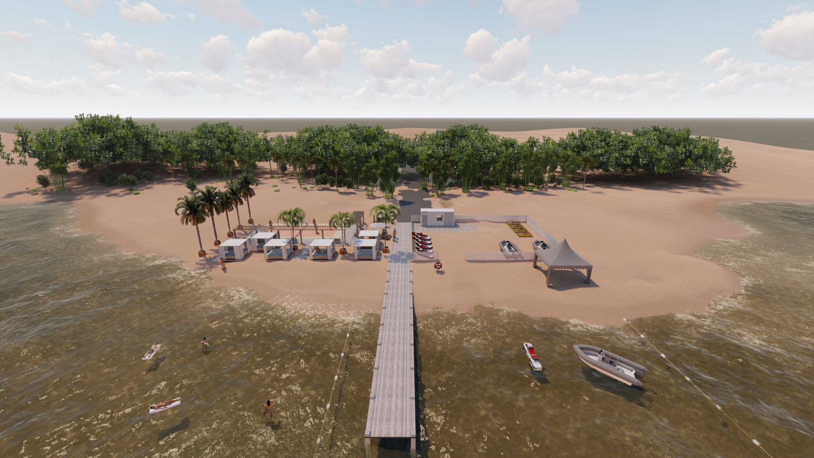 Благоустройство пляжа в Крыму