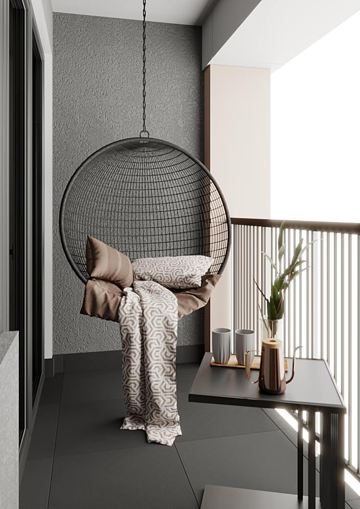 Дизайн проект балкона.