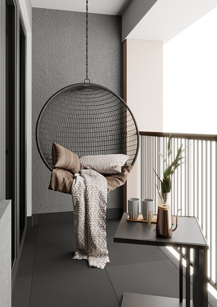 Дизайн проект балкона.