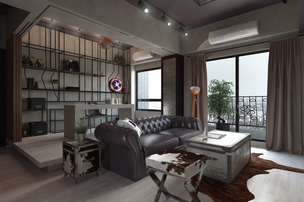 Визуализация мужского интерьера.