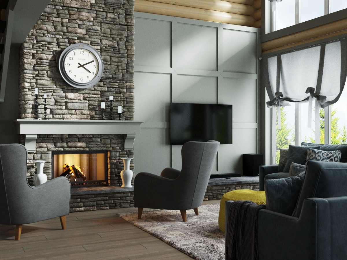 Большой, яркий дом для молодой семьи