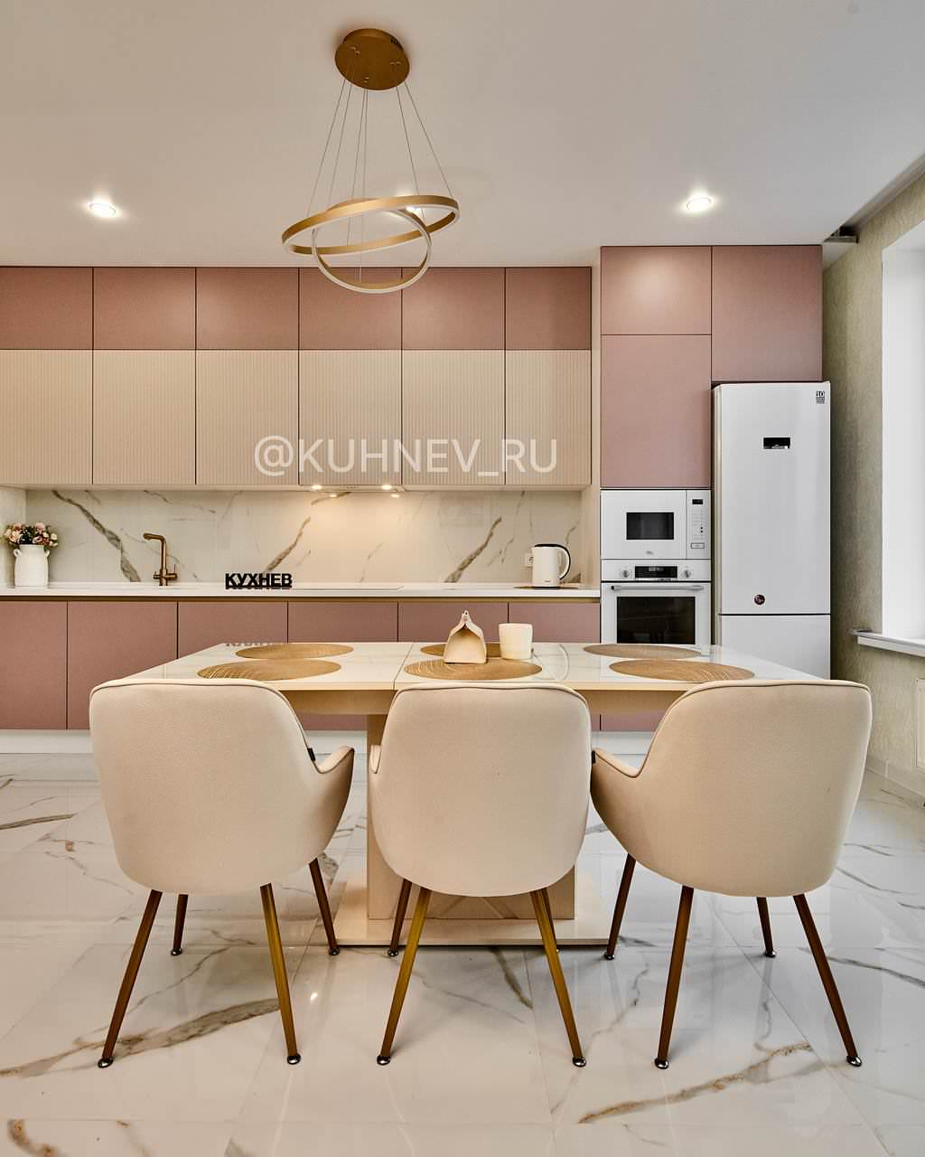 Кухня-гостиная в оттенках 2024