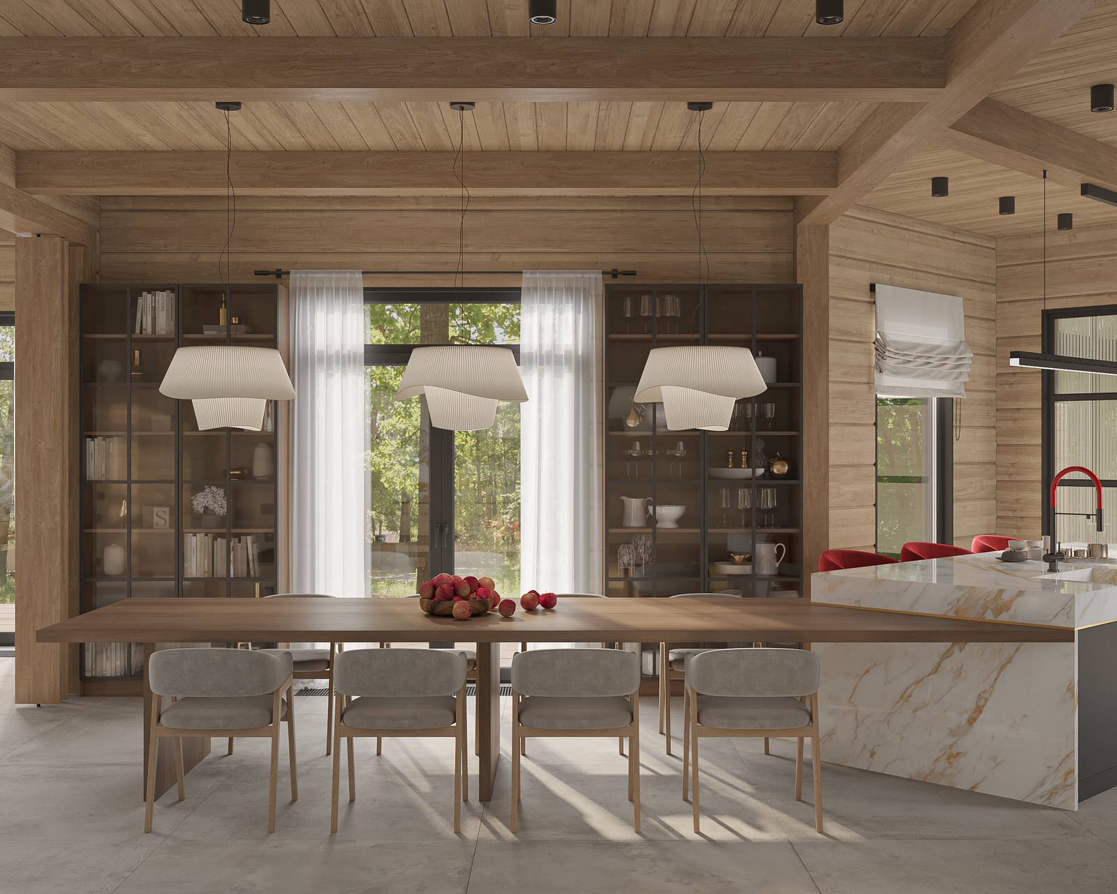 Загородный дом из клееного бруса