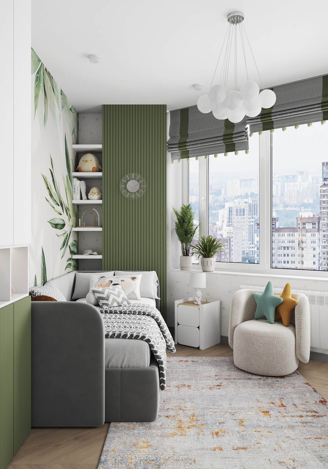 Обложка проекта: Детская комната в ЖК на Фрунзе