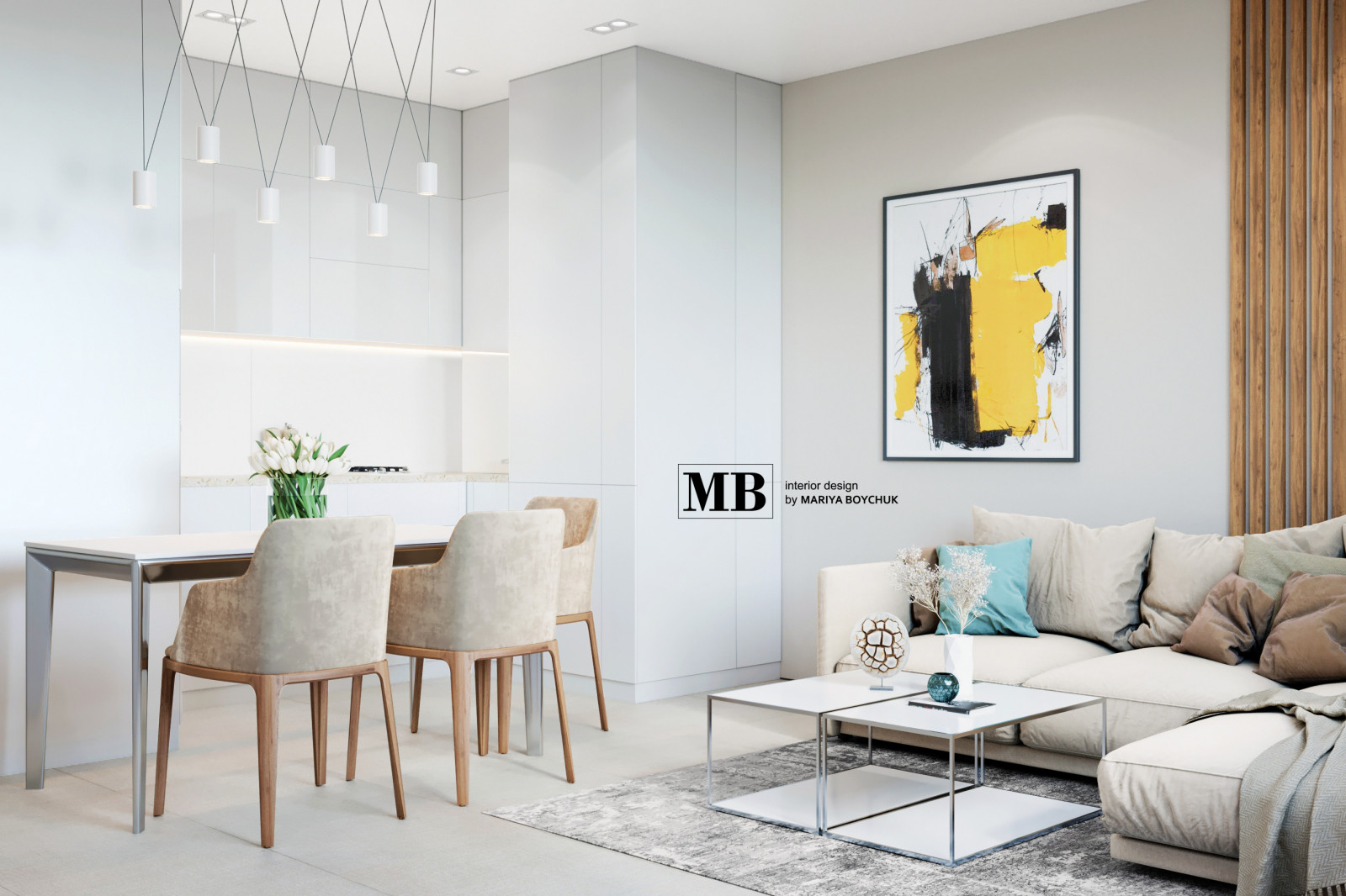 Дизайн квартиры 72 кв.м. на ул.Юбилейной