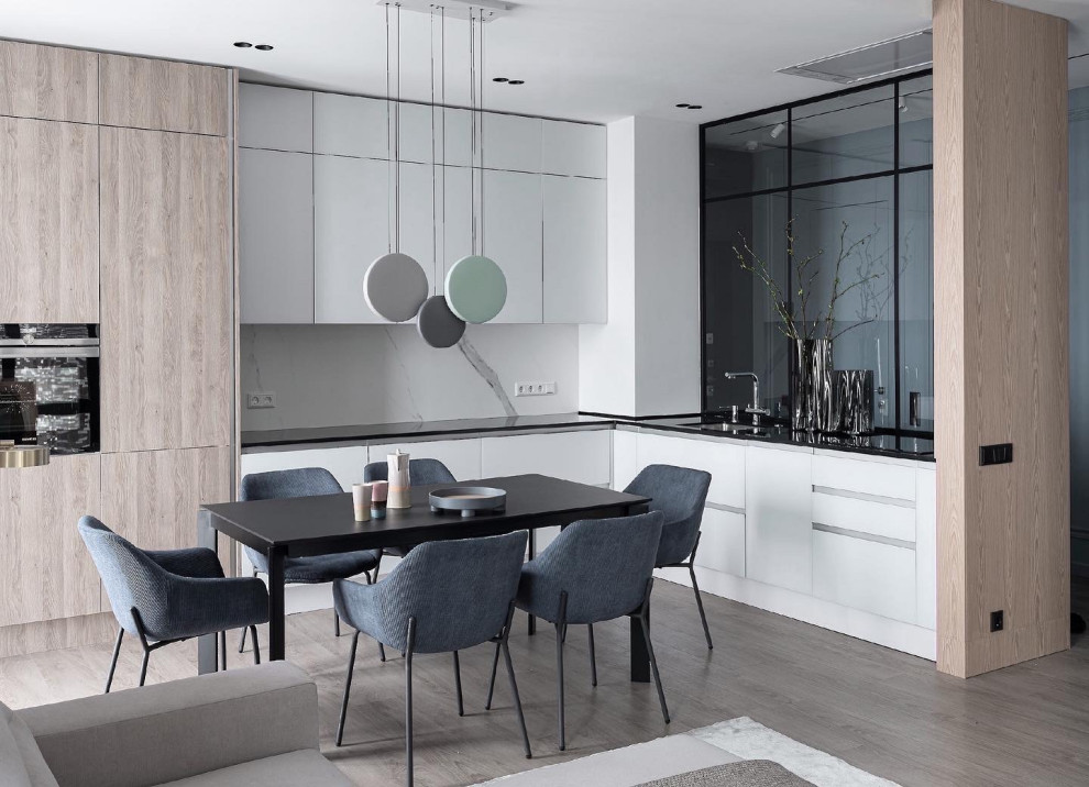 Houzz тур: Квартира с прозрачным кабинетом
