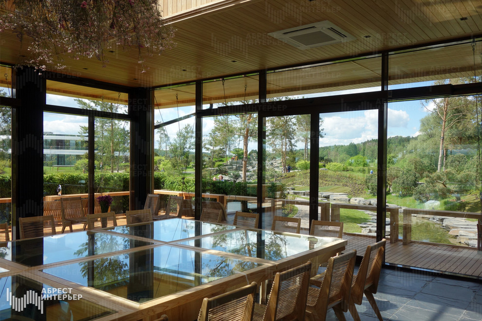 Строительство и внутреннее оснащение Дома для отдыха и совещаний