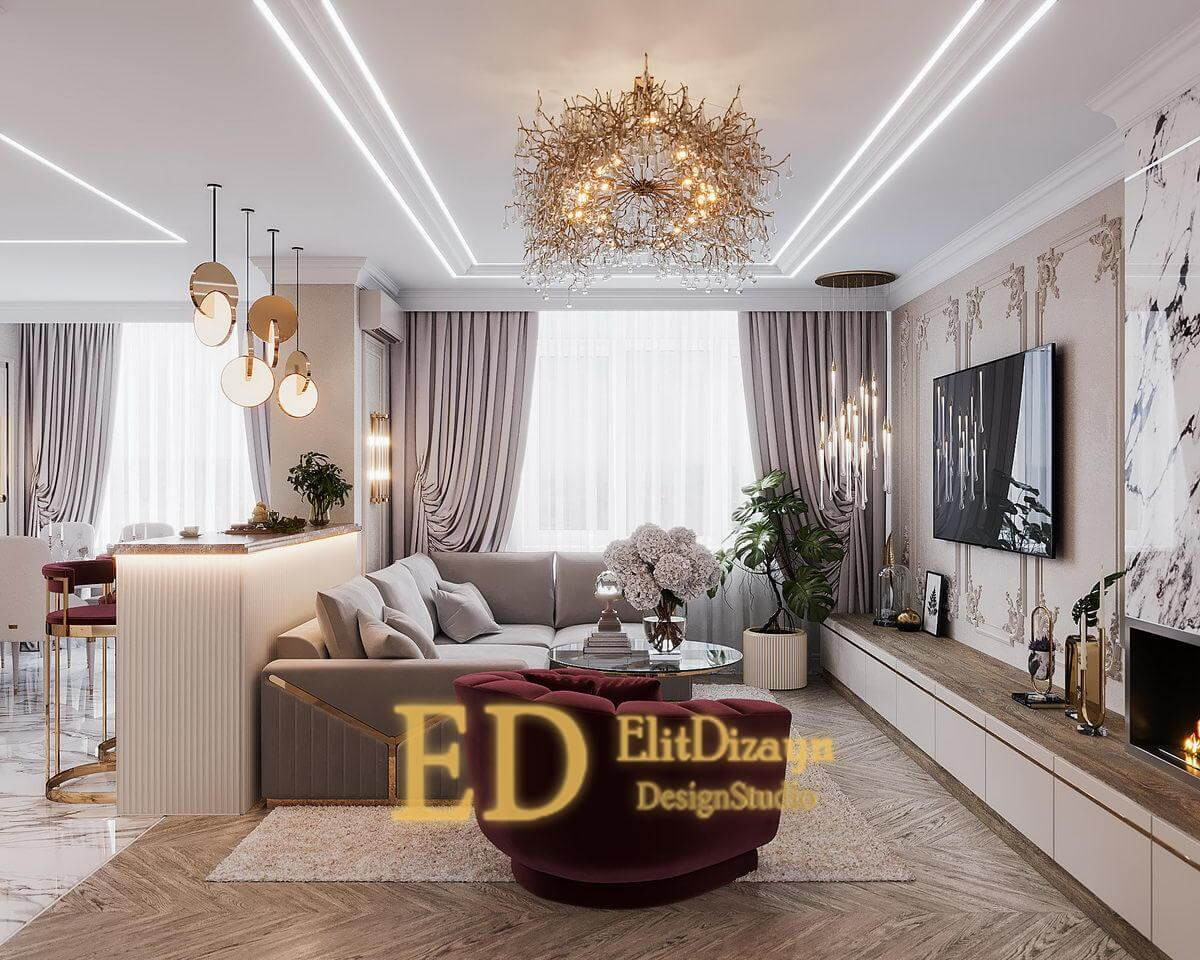 Квартира неоклассика - 145м2