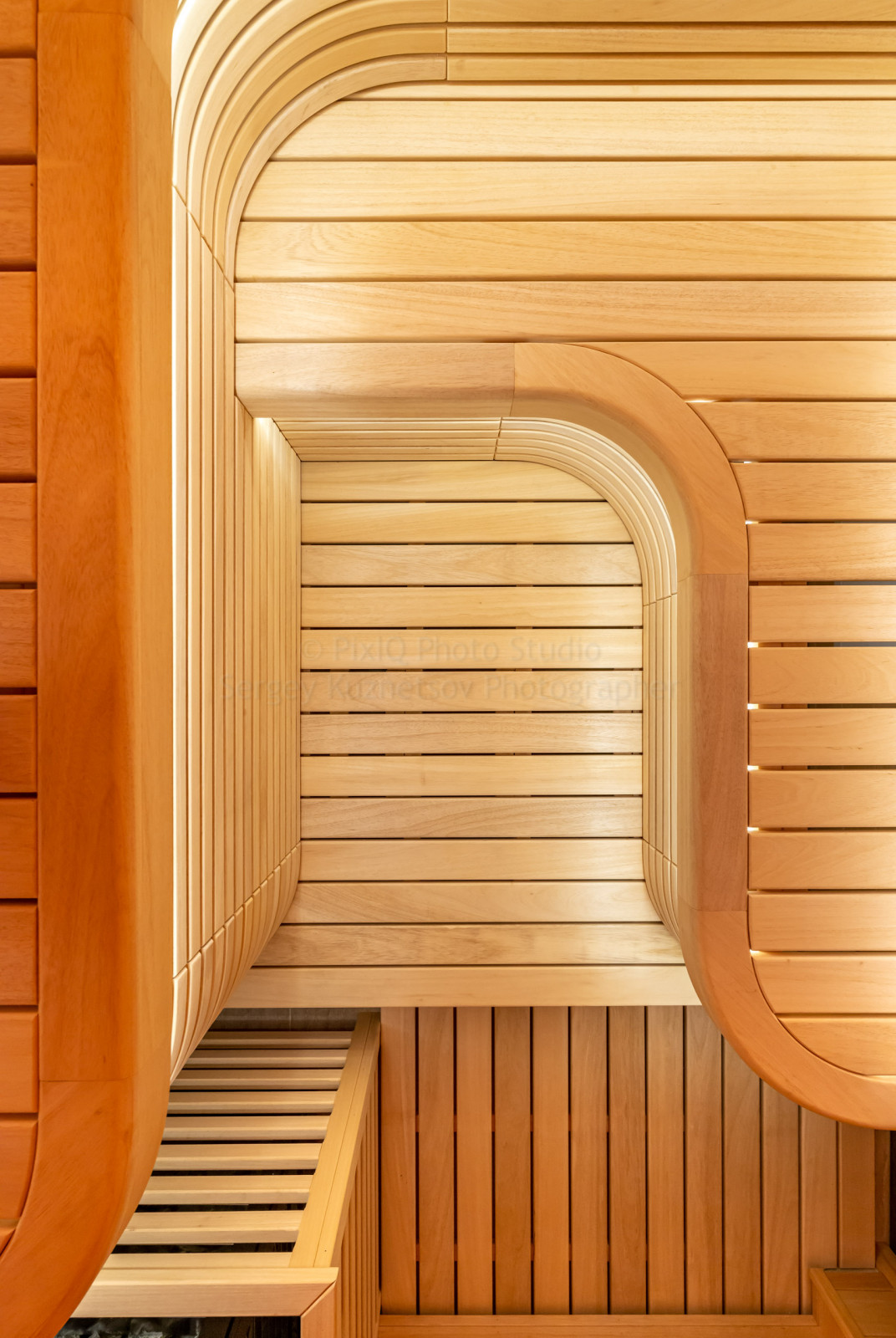 Сауна с ониксом и электропечью HARVIA