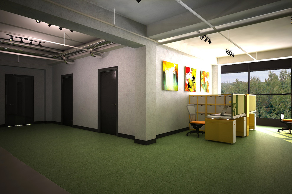Интерьер офиса со спортзалом