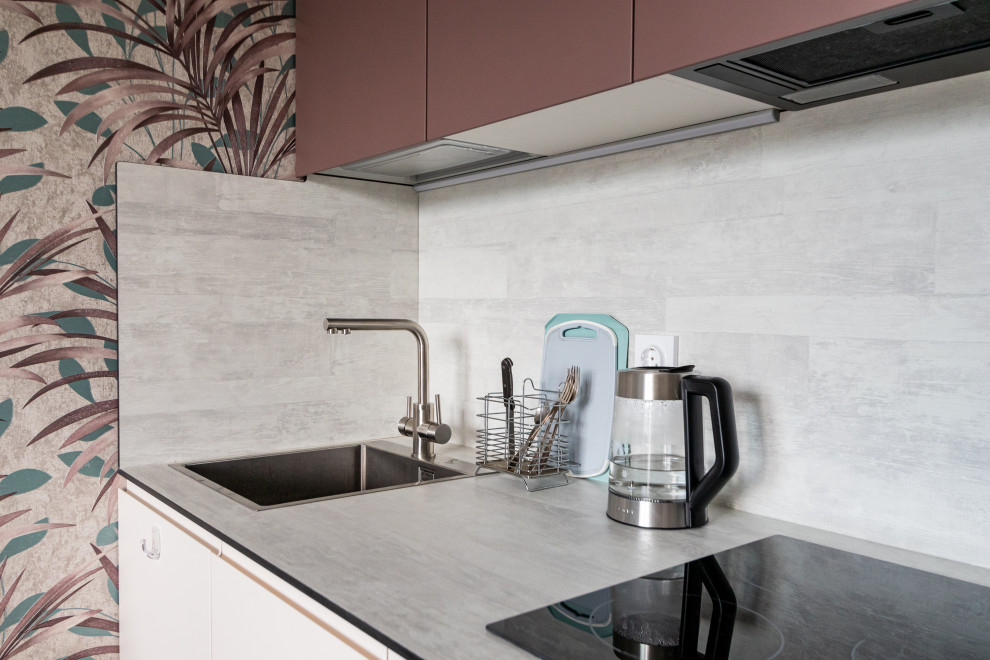 Угловая двухсторонняя кухня