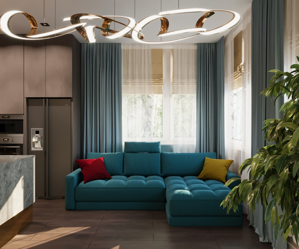 Кухня-гостиная из проекта "Horizont"