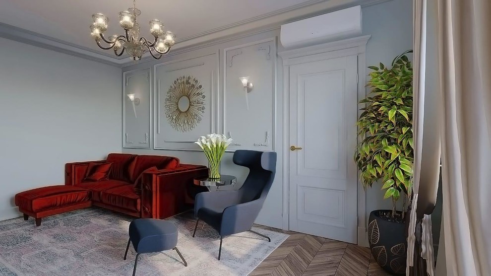 Проект трех комнатной квартиры в 100м2