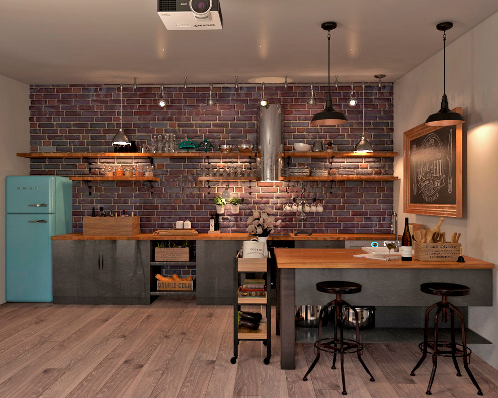 Мансарда в стиле лофт.