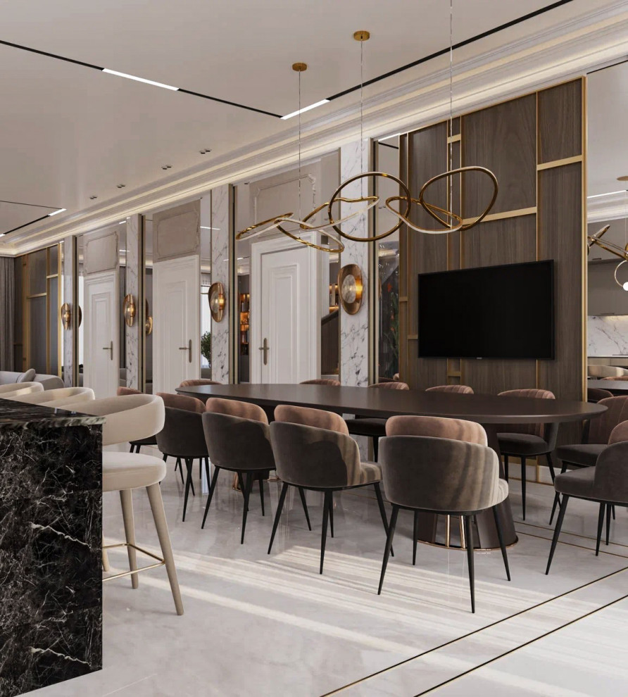 Проект "Бархат", интерьеры таунхауса