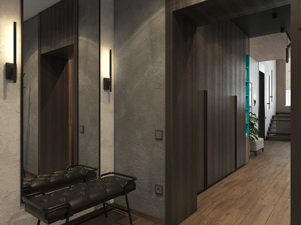 Проект дома общей площадью 198 м2