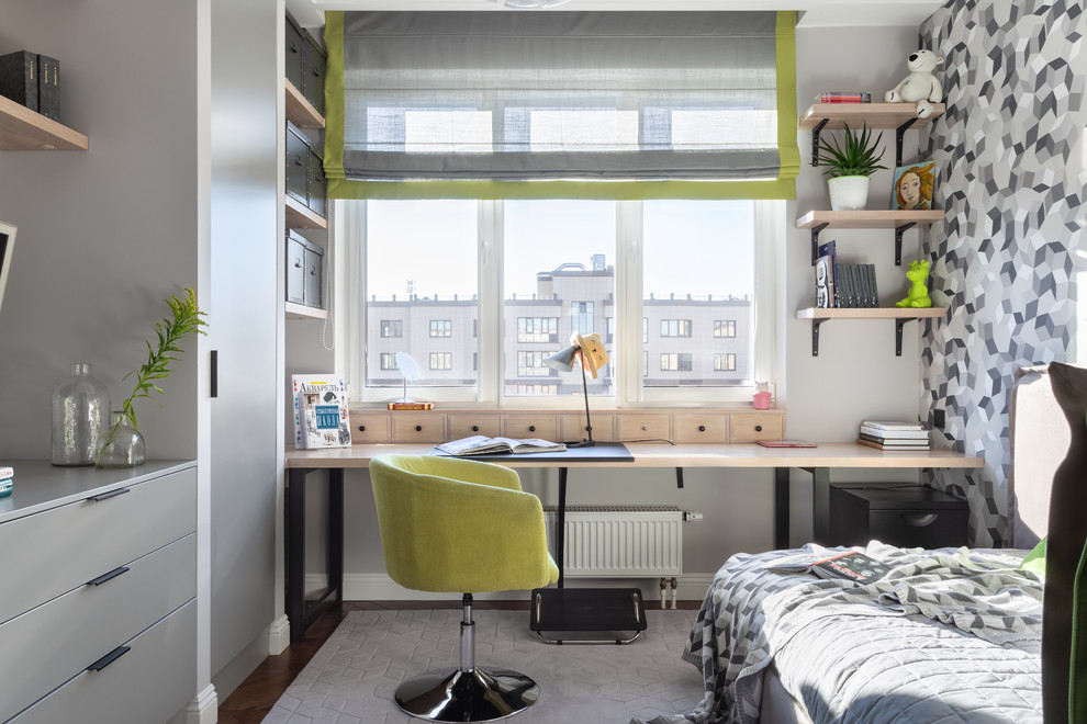 Ахроматика детской зоны с цветовыми акцентами