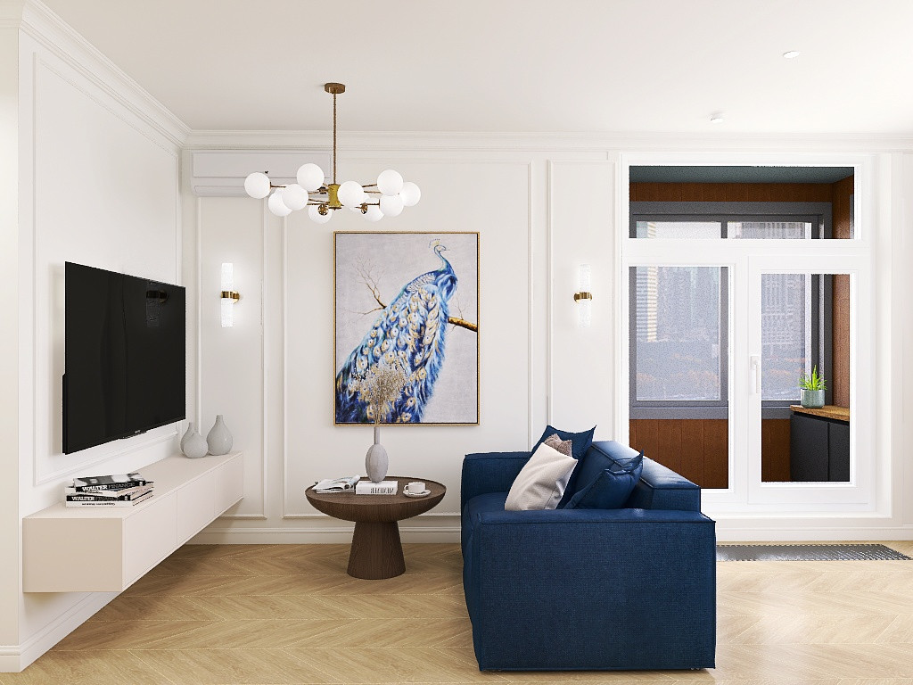 Обложка проекта: Кухня-гостиная в стиле Современная классика