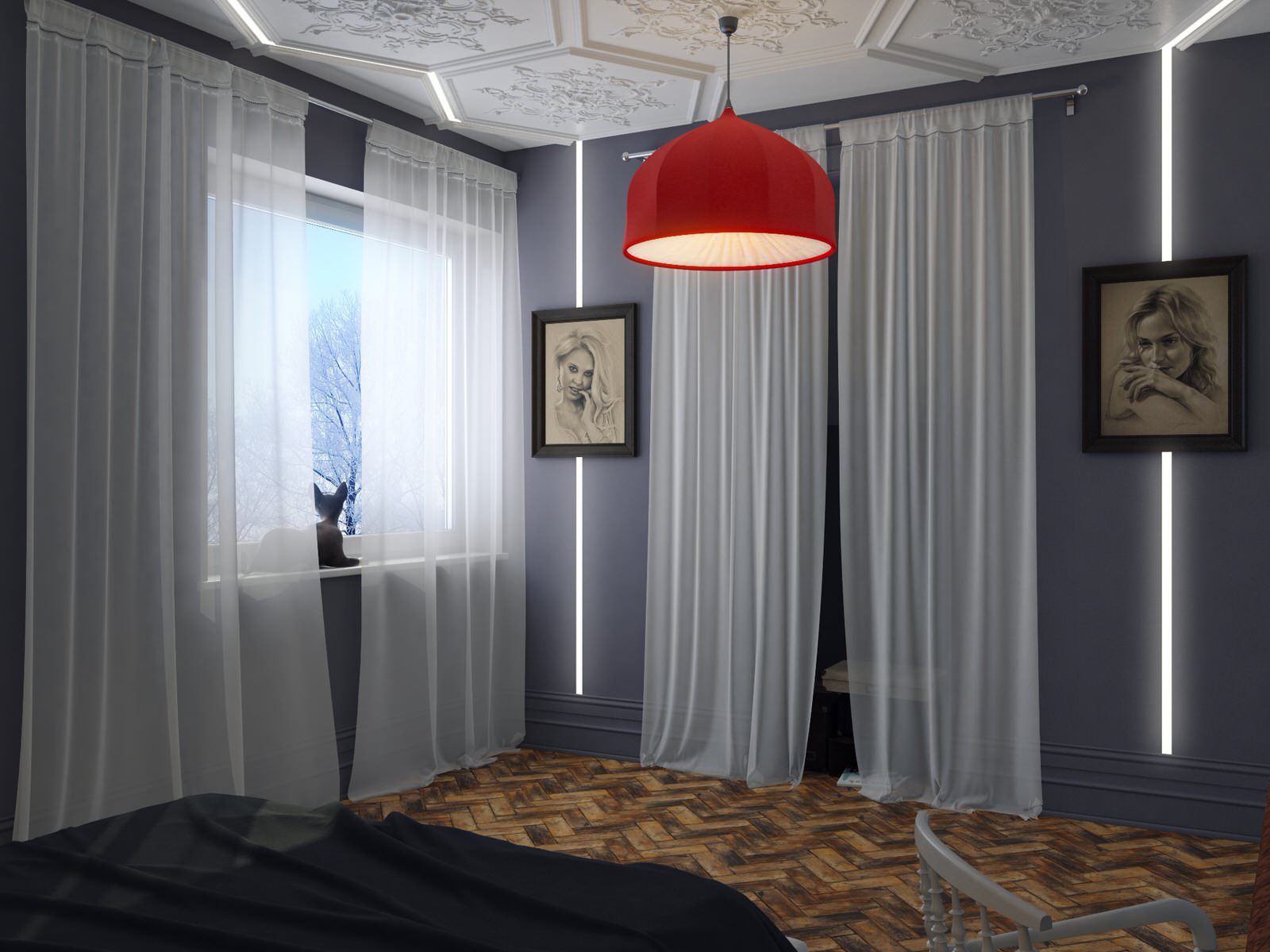 Дизайн-проект загородного дома в г. Пермь