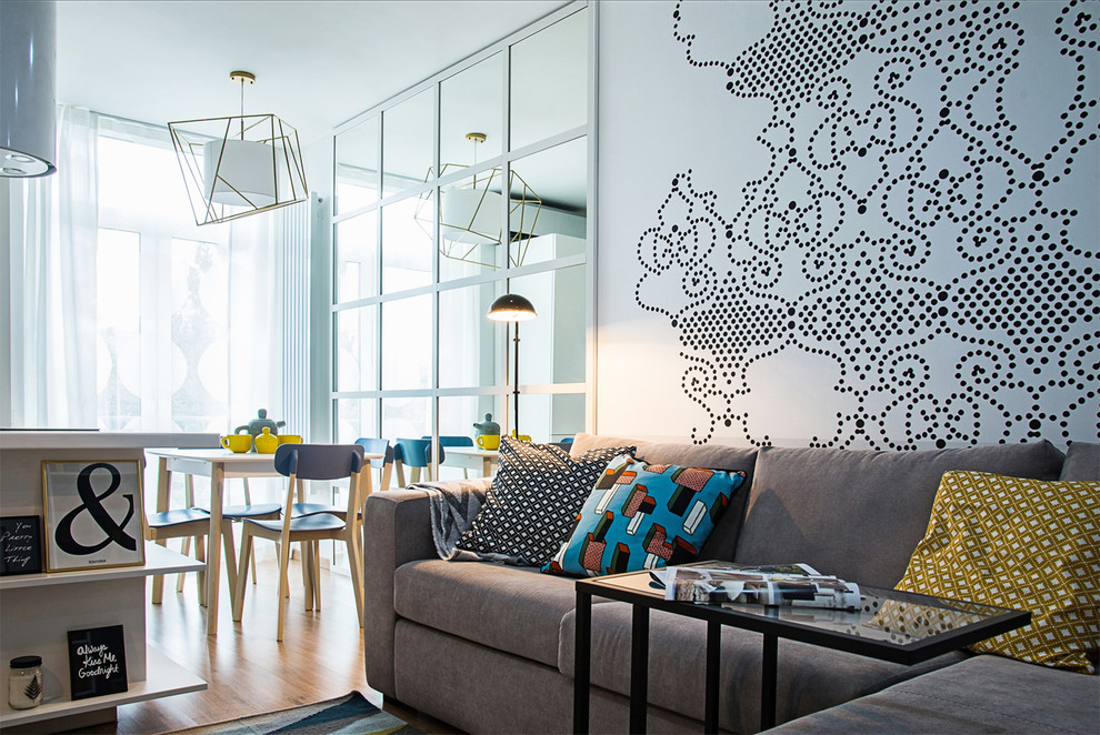 Houzz Украина: Скандинавский дизайн двухкомнатной квартиры 43 кв.м