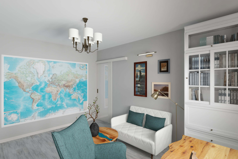 Трехкомнатная квартира 78 м2 в современном стиле, в доме серии П-44