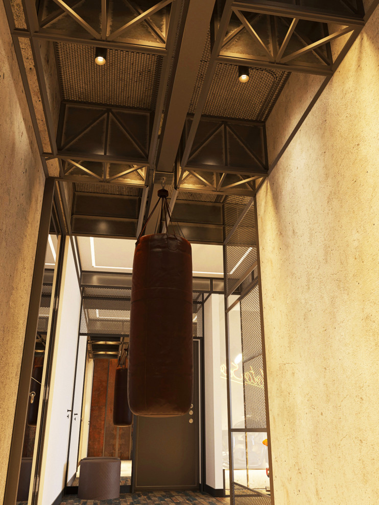 Квартира с мотоциклом.