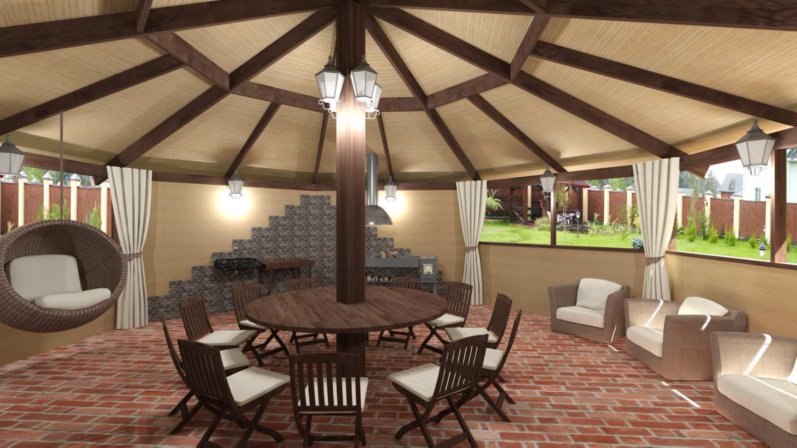 Обложка проекта: Беседка в Рощино