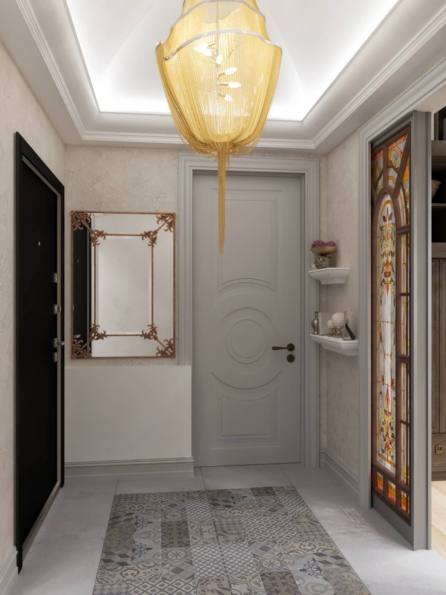 Проект небольшой квартиры в стиле Эклектика