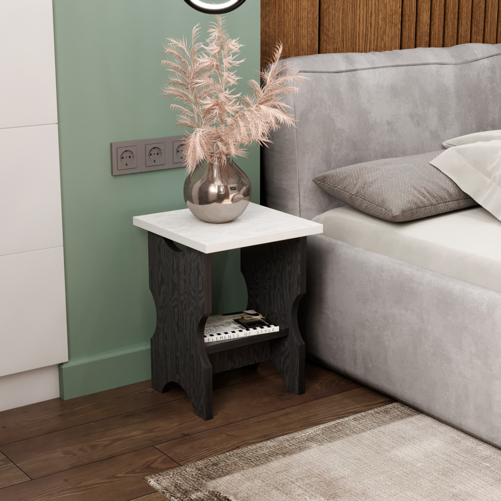 Табурет-столик 2 в 1 ЧАЙНЫЙ в гостинной