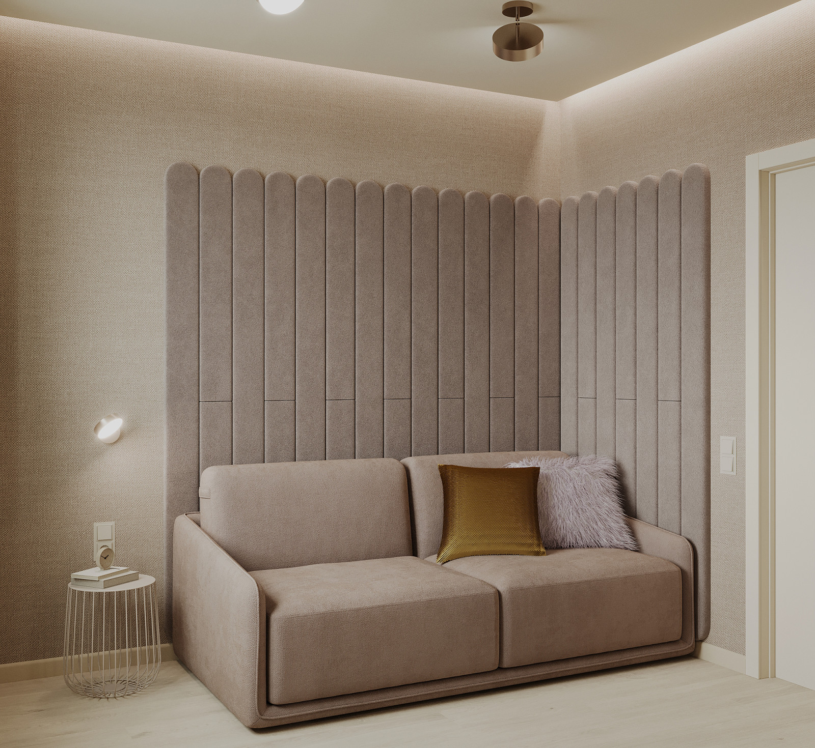 Интерьер 4-ёх комнатной квартиры_ "VANILLA LATTE"