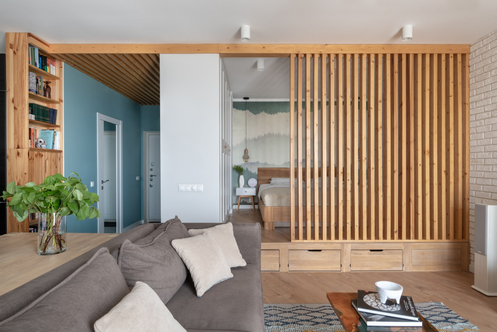 Интерьер квартиры-студии в ЖК Ньютон