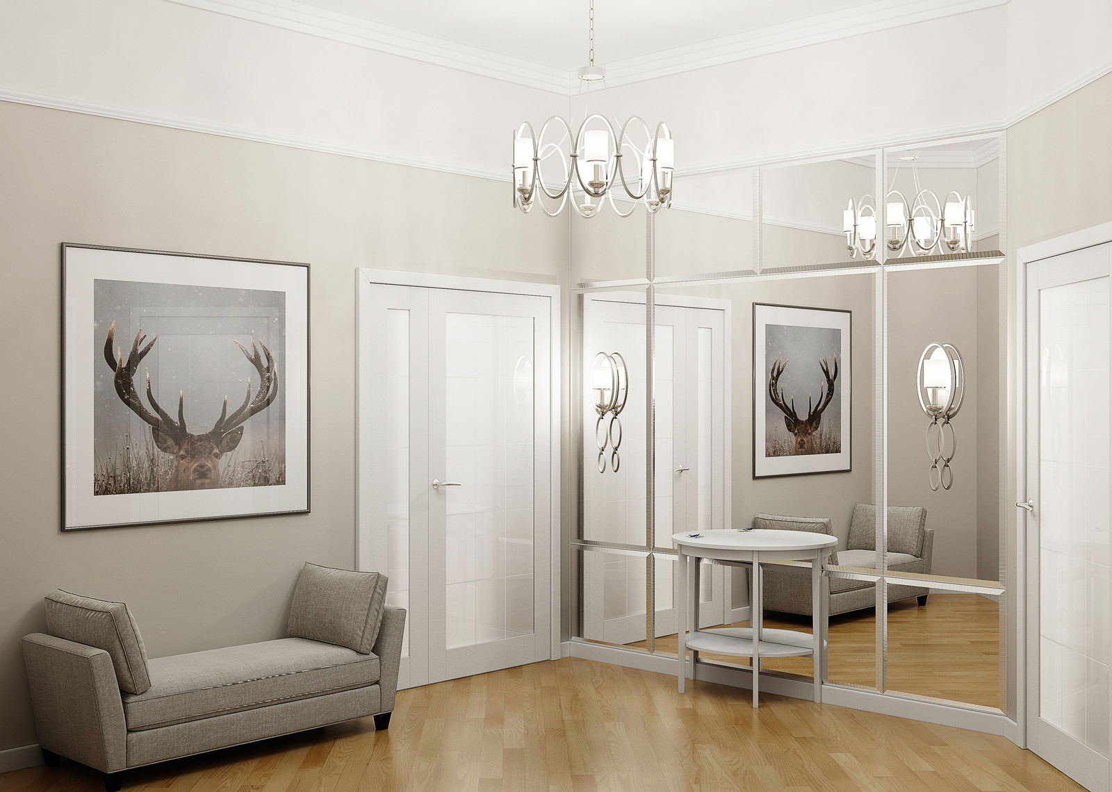 Нордический интерьер с элементами неоклассики