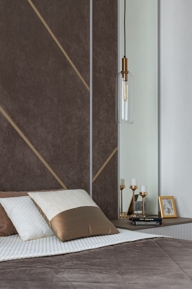 Нежная спальня в ЖК Макаровский