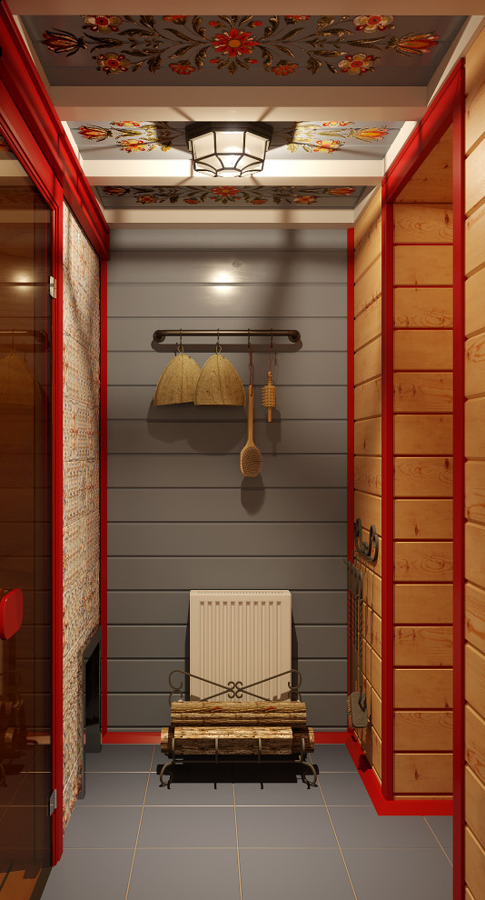 Баня с русскими мотивами