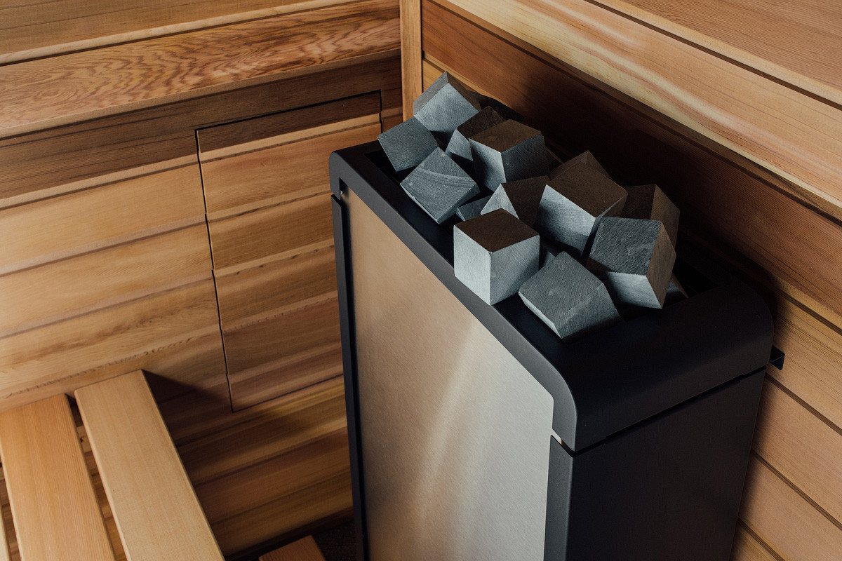 Печь в парной Sentiotec.