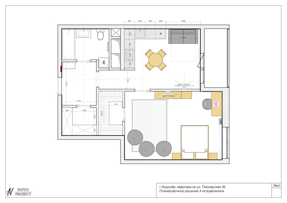 Квартира 55 м в г Королёв