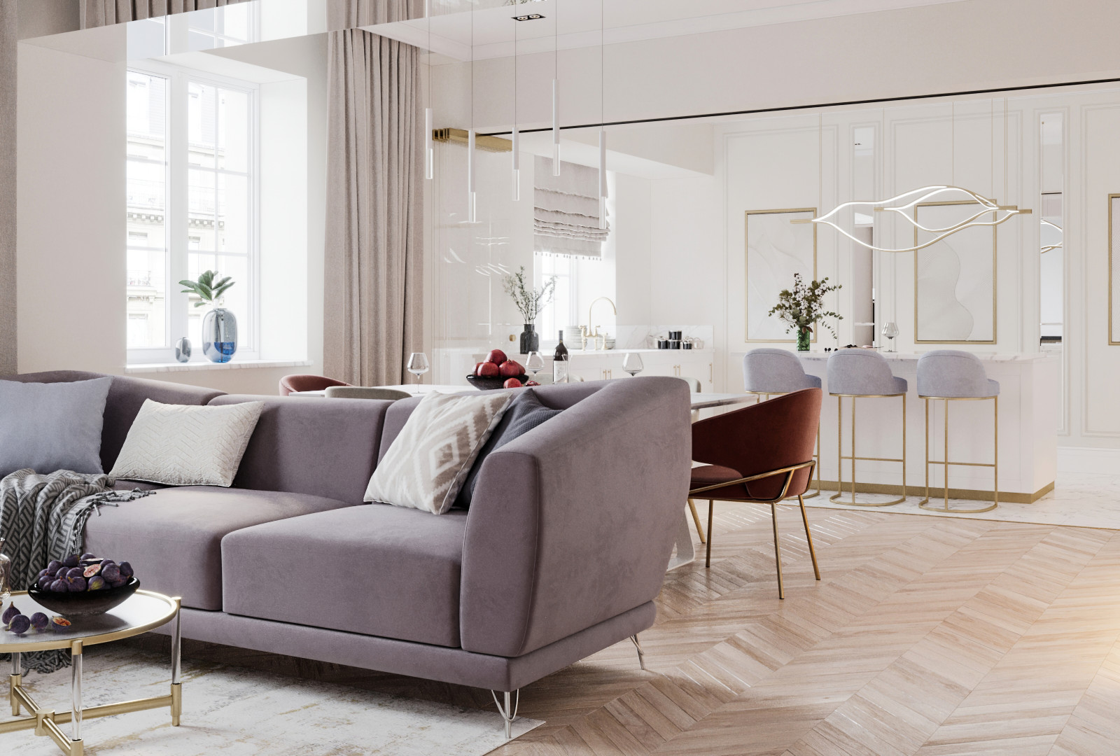 Квартира в Екатеринбурге 137 м2