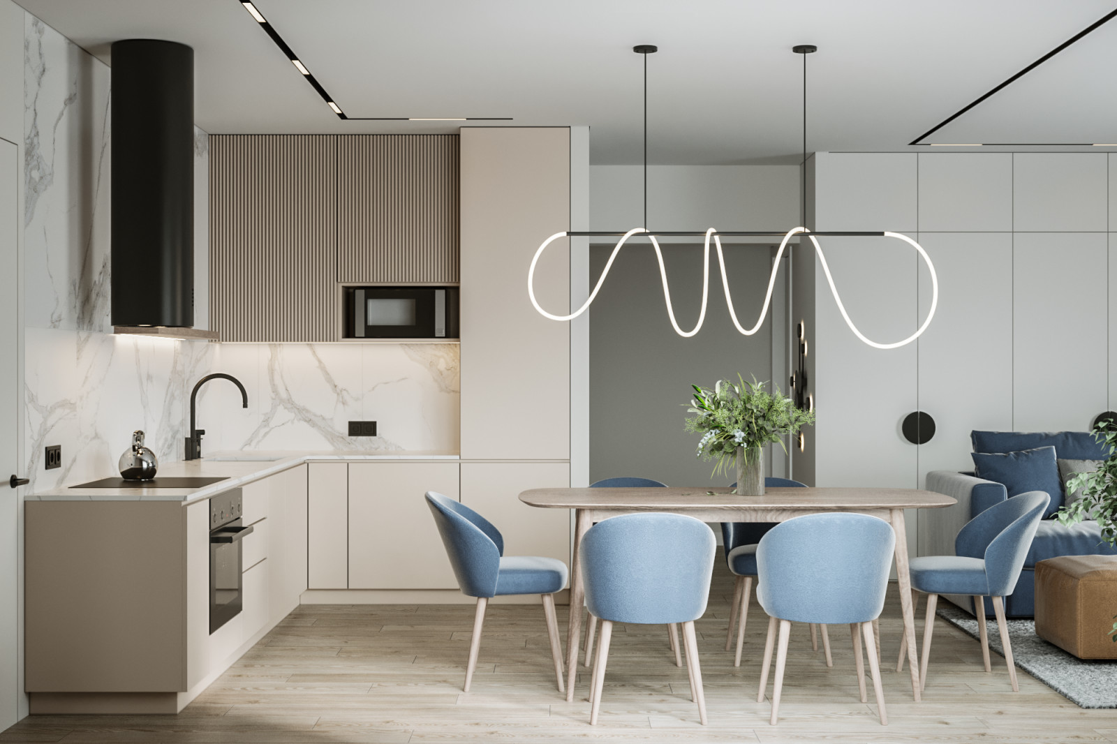 Кухня гостиная