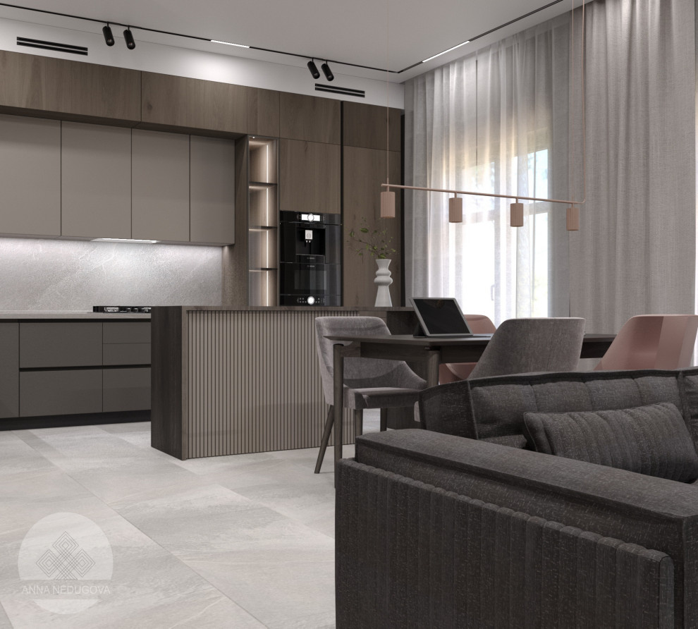 Дизайн проект загородного дома, д. Жаворонки, Московская область.