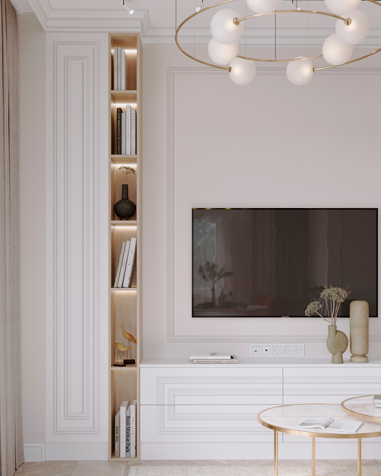 Двухкомнатная квартира в современной классике