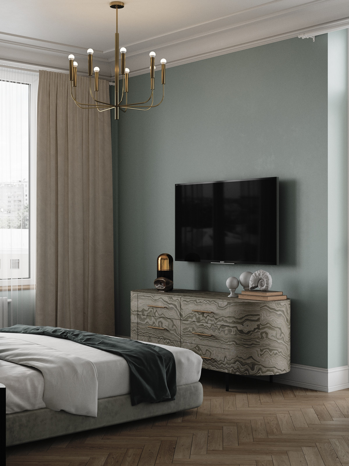 интерьер квартиры для элегантной пары