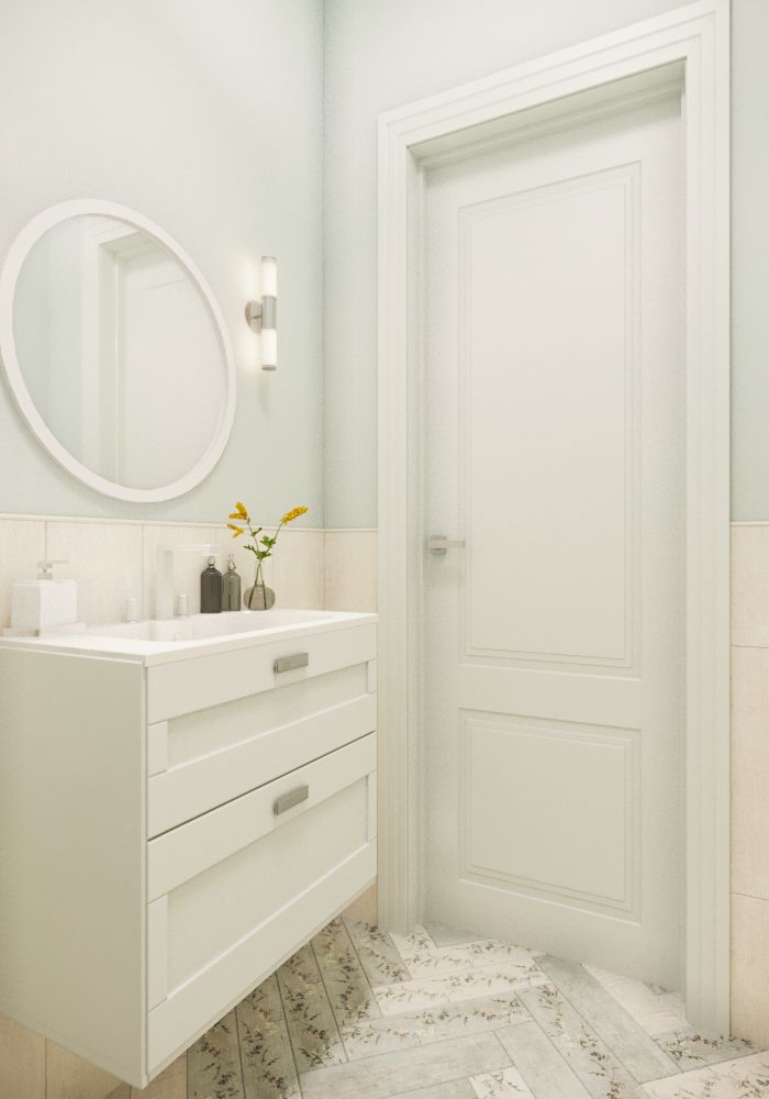 Коттедж в светлых тонах