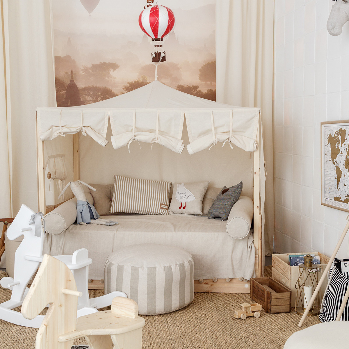 Деревянная кроватка «САФАРИ». Кроватка-палатка