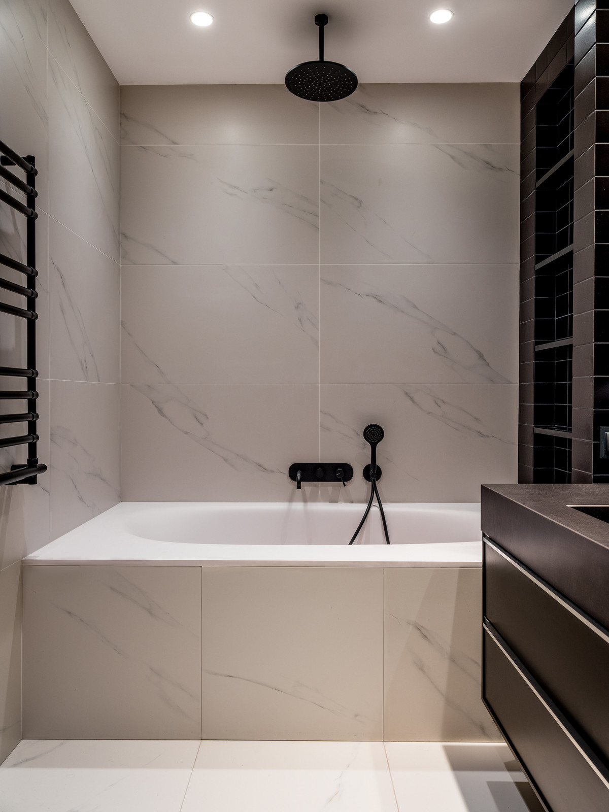 Интерьер санузла в частной квартире от Анны Яровиковой