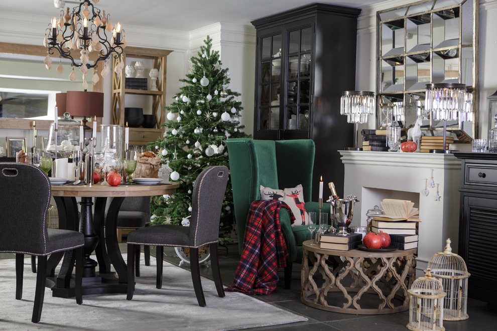 Новогодний интерьер гостиной