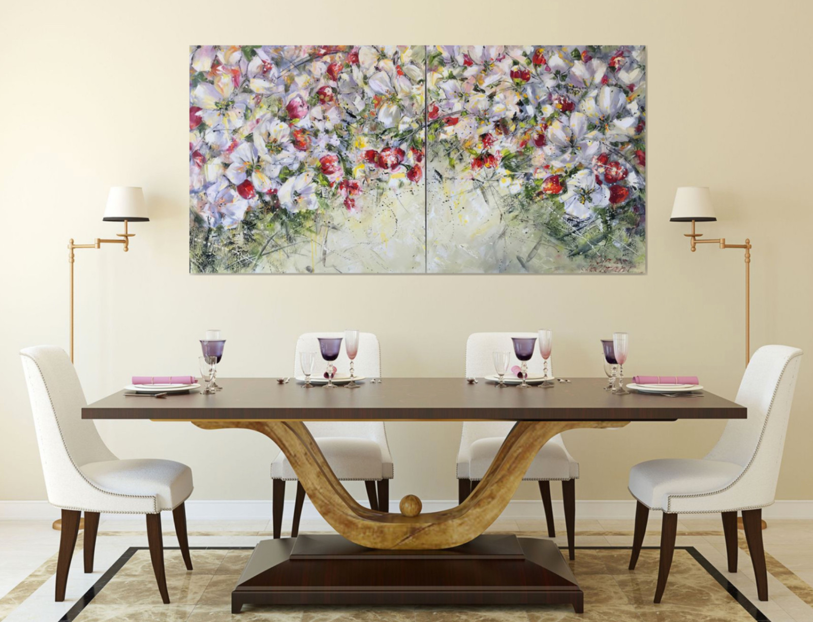 Работы художницы Дианы Маливани - Столовая - Дизайн интерьера (1)